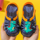 Papuci bleumarine tip sandaluta din cauciuc pentru copii Dino