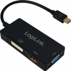 Adaptor Logilink 1x Mini DisplayPort Male 1x HDMI Female 1x DVI Female