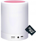 Boxa Portabila cu Lampa Bluetooth iUni M16 Multicolor Pink Card 4GB Ca