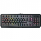 Tastatura gaming Hermes P3 Iluminare RGB Mecanica Negru