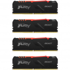 Memorie FURY Beast RGB 64GB 4x16GB DDR4 3200MHz CL16 Quad Channel Kit