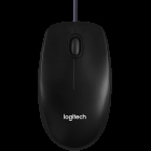 LOGITECH B100 Wired Mouse BLACK USB B2B