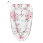 Cosulet bebelus pentru dormit Baby Cocoon 90x50 cm PinkPeonies pink Mi