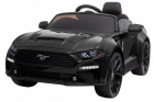 Masinuta electrica 12V cu roti EVA si scaun din piele Ford Mustang Neg