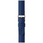 Curea smartwatch Leather Wristband 18mm w Rose Gold buckle pentru Scan