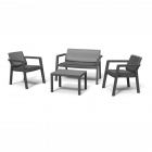 Set mobilier de gradina balcon 4 piese Keter Emily plastic 2 scaune 68