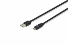 Cablu de incarcare si sincronizare USB 2 0 A tata USB C tata 1m negru 