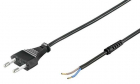 Cablu alimentare cu fisa EU 2x0 75mmp 1 5m negru IP20 Goobay