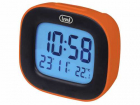 Ceas desteptator cu LCD SLD 3875 termometru portocaliu Trevi