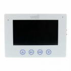 Monitor pentru videointerfon cu afisaj de 7 si conexiune la 4 fire Wel