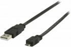 Cablu USB 2 0 plat Micro USB B 1m negru Valueline
