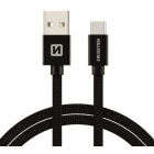 Cablu de date USB Type C Textil 1 2m Negru