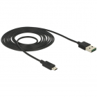 Cablu de date USB A MicroUSB B 2m Black