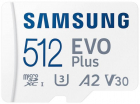 Card memorie Samsung Micro SDXC EVO Plus UHS I U3 Clasa 10 512GB Adapt
