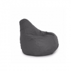 Fotoliu Big Bean Bag textil umplut cu perle polistiren gri