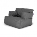 Fotoliu Big Bean Bag textil umplut cu perle polistiren negru