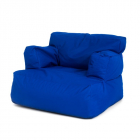 Fotoliu Big Bean Bag textil umplut cu perle polistiren albastru