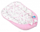 Babynest pentru dormit cu doua fete Minky Pink Rag Dolls