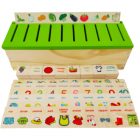 Joc Cutie Montessori cu 88 piese din lemn