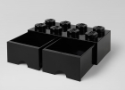 Cutie depozitare LEGO 2x4 cu sertare negru