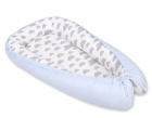 Babynest bebelusi pentru dormit Clouds Gray Blue