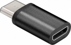 Adaptor micro USB 2 0 Tip B USB C negru Goobay