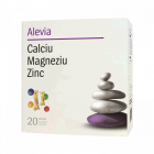 Calciu Magneziu Zinc 20 plicuri Alevia Ambalaj 20 plicuri