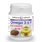 Omega 3 6 9 Ulei din seminte de in 500 mg si Vitamina E Noblesse Grama