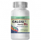 Calciu cu Vitamina D3 Cosmopharm tablete Ambalaj 30 capsule Concentrat