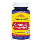 Ginkgo Curcumin95 Herbagetica capsule Ambalaj 30 capsule Concentratie 