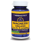 Magneziu Organic cu vitamine B Herbagetica capsule Ambalaj 120 capsule