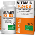 Vitamina K2 Vitamina D3 120 capsule Bronson Concentratie 120 capsule