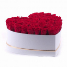 Aranjament floral inima cu trandafiri de sapun Special L rosu TIP PROD