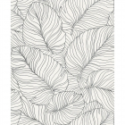 Tapet vinil Phoenix model vegetal alb 10 m x 53 cm