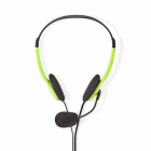 Casti PC On Ear Nedis 2x 3 5mm 2m verde