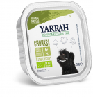 Hrana umeda bio pentru caini bucati de pui cu legume 150g Yarrah