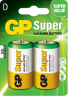 Baterie alcalina Super GP R20 D 2 buc blister