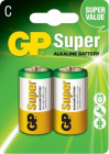 Baterie alcalina Super GP R14 C 2 buc blister