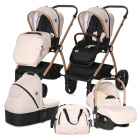 Carucior set 3 in 1 Lorelli Infinity pana la 22 kg Beige Sand