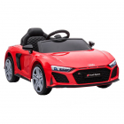 Masinuta electrica 12V cu scaun din piele si roti EVA Audi R8 Red