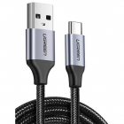 Cablu de date US288 USB USB Type C Quick Charge 3A 5V 50cm Negru