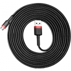 Cablu de date Cafule USB Micro USB 3m Negru Rosu