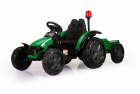 Tractor electric 12V cu telecomanda roti EVA si scaun din piele Nichid