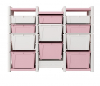Dulap modular pentru depozitare jucarii Nichiduta 11 Storage Box Pink