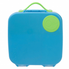 Caserola compartimentata Lunchbox b box albastru cu verde