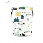 Cos rotund pentru depozitare jucarii 35x50 cm Childrens Journey Grey M