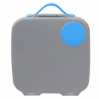 Caserola compartimentata Lunchbox b box gri cu albastru