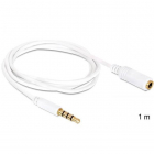 Cablu Audio Stereo Jack 3 5 mm tata mama IPhone 4 pin 1 m