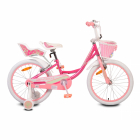 Bicicleta pentru fetite cu roti ajutatoare Byox Fashion Girl Pink 20 i