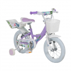 Bicicleta pentru fetite Byox 14 inch cu roti ajutatoare si portbagaj E